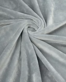 Купить Одежные ткани серого цвета из полиэстера Велюр стрейч "Марсия" 405гр арт. ВЕЛ-12-76-14802.063 оптом в Череповце