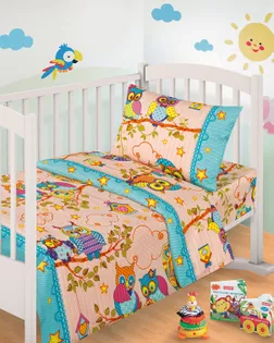 Совушки КПБ Бязь детство арт. КПББ-1-1-ОТ00287.002 Совушки КПБ Бязь детство арт. КПББ-1-1-ОТ00287.002