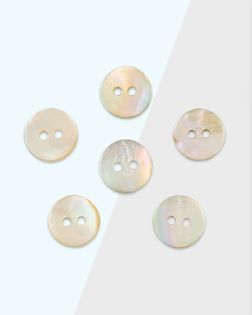 Пуговицы ракушка 16L д.1см (уп.100шт) арт. ПУДК-40-1-36040