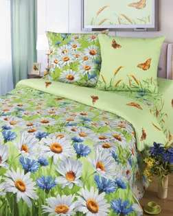 "Просторы" КПБ Бязь 2 сп. с простынью евро арт. КПБП-666-1-ОТ00278.001