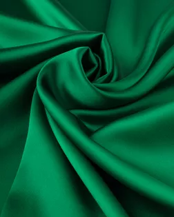 Купить Ткани для одежды зеленого цвета Атлас стрейч "Лаванда" арт. АО-12-40-20164.036 оптом
