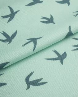 Купить Ткань для платьев с узором птицы Штапель твил принт арт. ПШТ-939-3-21837.028 оптом в Набережных Челнах