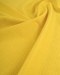 Купить Ткань Джерси желтого цвета из нейлона Трикотаж-перфорация "Виола" арт. ТС-365-8-23014.008 оптом в Караганде