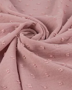 Купить Ткани блузочные розового цвета из Китая Ткань плательная крэш "Мушка" арт. ПЛК-282-1-24330.002 оптом в Череповце