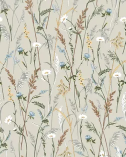 2-21  Ткань п/лен, п/вареный, нат цвет льна.30лен/70хб,140гр,ш 150 м № 1742 Полевая ромашка арт. ПЛЖ-63-1-Б00274.059