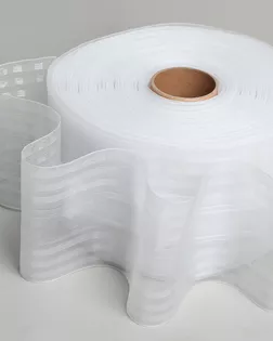 Тесьма шторная прозрачный 120мм полиэстер, 50м арт. ПРС-5121-1-ПРС00-00001823