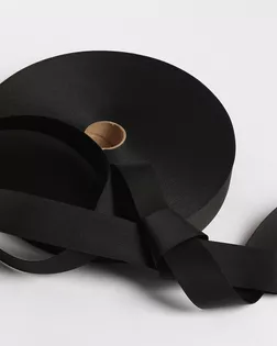 Лента ременная репсовая черный 25мм 100% полипропилен, 50м арт. ПРС-5179-1-ПРС00-00001932