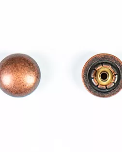 Кнопка альфа, омега 15мм цветной металл арт. ПРС-1250-4-ПРС0030958
