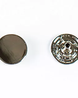 Кнопка альфа, омега 15мм цветной металл арт. ПРС-1343-2-ПРС0031417