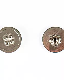Кнопка альфа, омега 22мм цветной металл арт. ПРС-1363-1-ПРС0031475