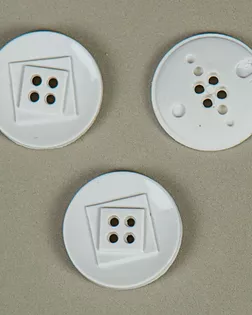 Пуговица 4 прокола белый 25мм нейлон арт. ПРС-1511-1-ПРС0031851 Пуговица 4 прокола белый 25мм нейлон арт. ПРС-1511-1-ПРС0031851