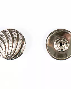 Кнопка альфа, омега 25мм цветной металл арт. ПРС-1539-1-ПРС0031931