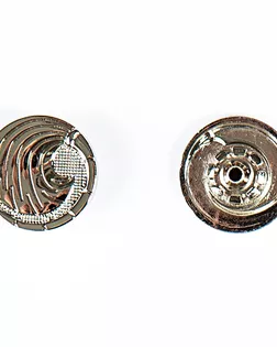 Кнопка альфа, омега 20мм цветной металл арт. ПРС-1540-1-ПРС0031935