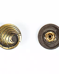 Кнопка альфа, омега 20мм цветной металл арт. ПРС-1540-4-ПРС0031938