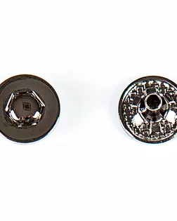 Кнопка альфа, омега 12мм цветной металл арт. ПРС-1543-2-ПРС0031948