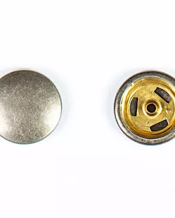 Кнопка альфа, омега 18мм цветной металл арт. ПРС-1559-3-ПРС0032003