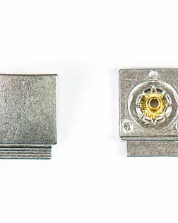 Кнопка альфа, омега 18х23мм цветной металл арт. ПРС-1580-5-ПРС0032110