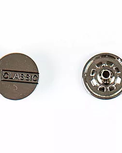 Кнопка альфа, омега 15мм цветной металл арт. ПРС-1583-5-ПРС0032565