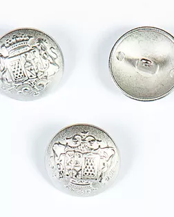 Пуговица на ножке серебро 20мм цветной металл, 100шт арт. ПРС-4703-1-ПРС0032792 Пуговица на ножке серебро 20мм цветной металл, 100шт арт. ПРС-4703-1-ПРС0032792