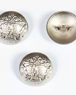 Пуговица на ножке серебро 27мм цветной металл, 100шт арт. ПРС-4710-1-ПРС0032799 Пуговица на ножке серебро 27мм цветной металл, 100шт арт. ПРС-4710-1-ПРС0032799