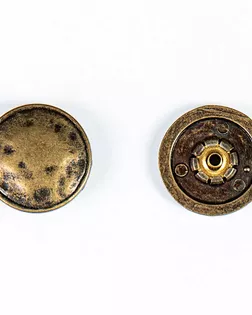 Кнопка альфа, омега 22мм цветной металл арт. ПРС-1737-3-ПРС0032823