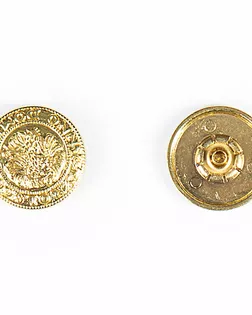 Кнопка альфа, омега 20мм цветной металл арт. ПРС-1736-7-ПРС0032978