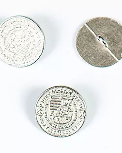 Пуговица на ножке серебро 17мм металл, 100шт арт. ПРС-4731-1-ПРС0033006 Пуговица на ножке серебро 17мм металл, 100шт арт. ПРС-4731-1-ПРС0033006