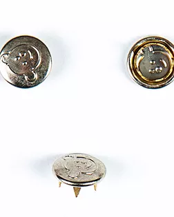 Кнопка сорочечная 10мм цветной металл арт. ПРС-1785-2-ПРС0033042