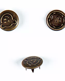 Кнопка сорочечная 10мм цветной металл арт. ПРС-1785-3-ПРС0033043