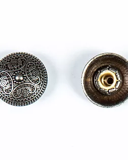 Кнопка альфа, омега 19мм цветной металл арт. ПРС-1832-5-ПРС0033218