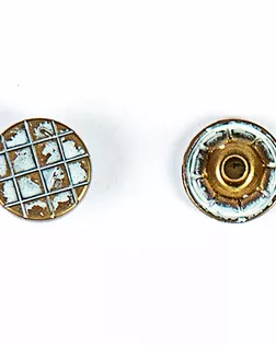 Кнопка кольцевая 12мм цветной металл арт. ПРС-1836-1-ПРС0033245