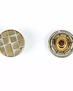 Кнопка кольцевая 12мм цветной металл арт. ПРС-1836-3-ПРС0033247