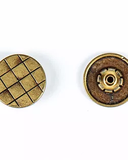 Кнопка альфа, омега 19мм цветной металл арт. ПРС-1879-7-ПРС0033449