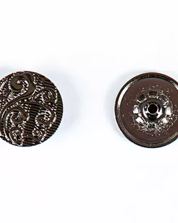 Кнопка альфа, омега 20мм цветной металл арт. ПРС-1990-2-ПРС0033830