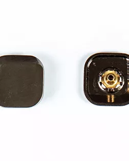 Кнопка альфа, омега 22х22мм цветной металл арт. ПРС-1992-4-ПРС0033840