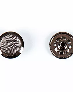 Кнопка альфа, омега 15мм цветной металл арт. ПРС-2029-2-ПРС0033889