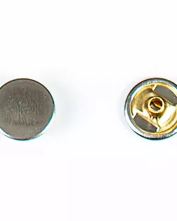 Кнопка альфа, омега 12,5мм цветной металл арт. ПРС-2055-1-ПРС0033976