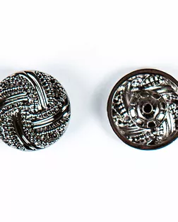 Кнопка альфа, омега 22мм цветной металл арт. ПРС-2130-2-ПРС0034124