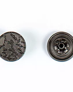 Кнопка альфа, омега 15мм цветной металл арт. ПРС-2131-3-ПРС0034128
