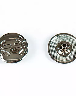 Кнопка альфа, омега 20мм цветной металл арт. ПРС-2133-1-ПРС0034136