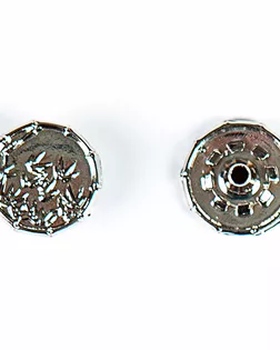 Кнопка альфа, омега 15мм цветной металл арт. ПРС-2134-1-ПРС0034140