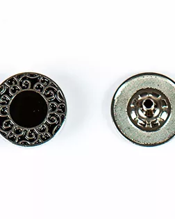 Кнопка альфа, омега 20мм цветной металл арт. ПРС-2201-1-ПРС0034297