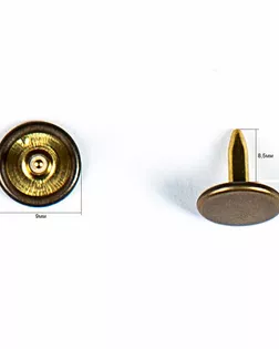 Кнопка клямерная 17мм цветной металл арт. ПРС-790-4-ПРС0020681