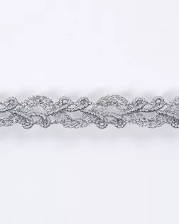 Тесьма металлизированная серебро 10мм люрекс арт. ПРС-903-2-ПРС0023022 Тесьма металлизированная серебро 10мм люрекс арт. ПРС-903-2-ПРС0023022