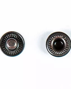 Часть кнопки, тип альфа, омега темная медь 11,5мм металл арт. ПРС-918-4-ПРС0002321