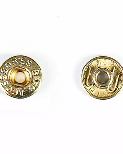 Часть кнопки, тип альфа, омега золото 13,5мм металл арт. ПРС-916-5-ПРС0002323