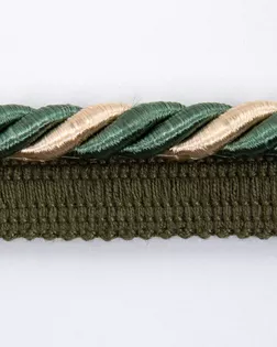 Кант витой зеленый/кремовый 9мм вискоза арт. ПРС-929-5-ПРС0023267 Кант витой зеленый/кремовый 9мм вискоза арт. ПРС-929-5-ПРС0023267
