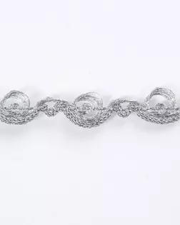 Тесьма металлизированная серебро 10мм люрекс арт. ПРС-937-3-ПРС0023312 Тесьма металлизированная серебро 10мм люрекс арт. ПРС-937-3-ПРС0023312