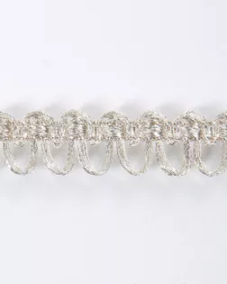 Тесьма металлизированная серебро 13мм люрекс арт. ПРС-954-3-ПРС0023421 Тесьма металлизированная серебро 13мм люрекс арт. ПРС-954-3-ПРС0023421