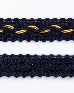 Тесьма отделочная синий 15мм вискоза арт. ПРС-961-18-ПРС0023549 Тесьма отделочная синий 15мм вискоза арт. ПРС-961-18-ПРС0023549